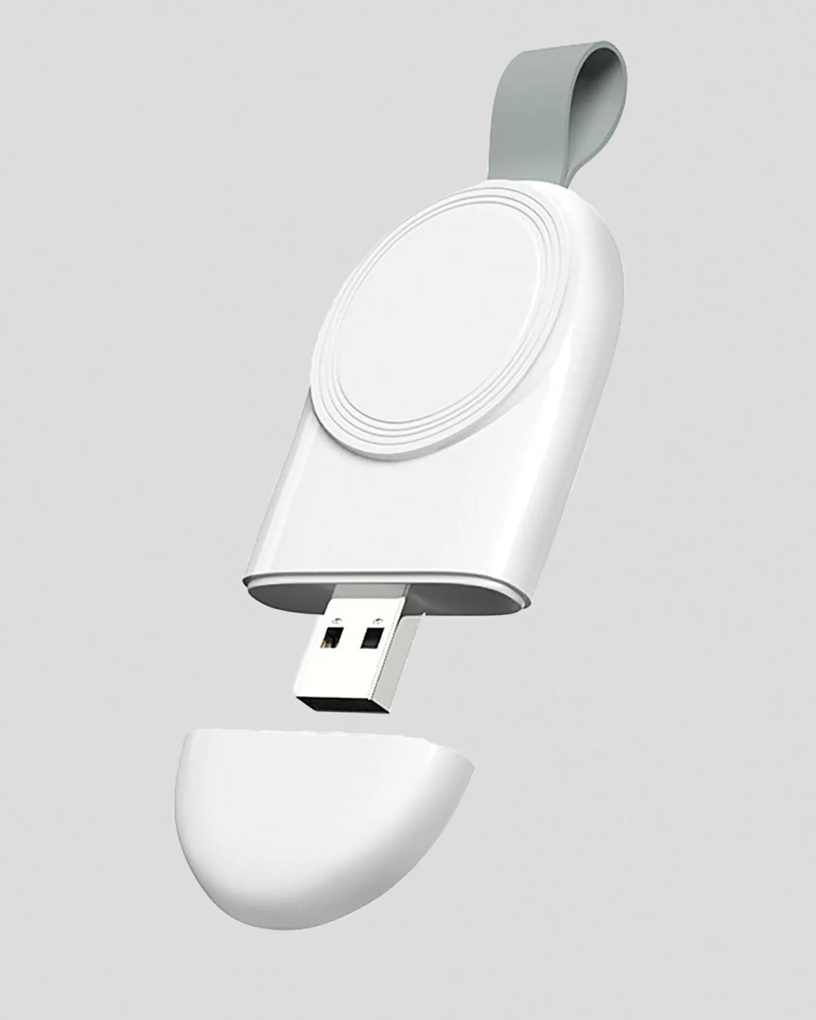 Get It Now Smartwatch Wireless USB Charger White Hot