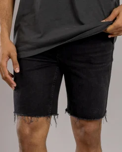 Wrangler Smith Skinny Shorts Scorched Black Discount