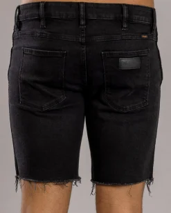 Wrangler Smith Skinny Shorts Scorched Black Discount