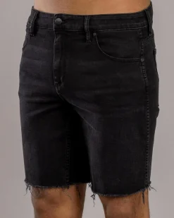 Wrangler Smith Skinny Shorts Scorched Black Discount