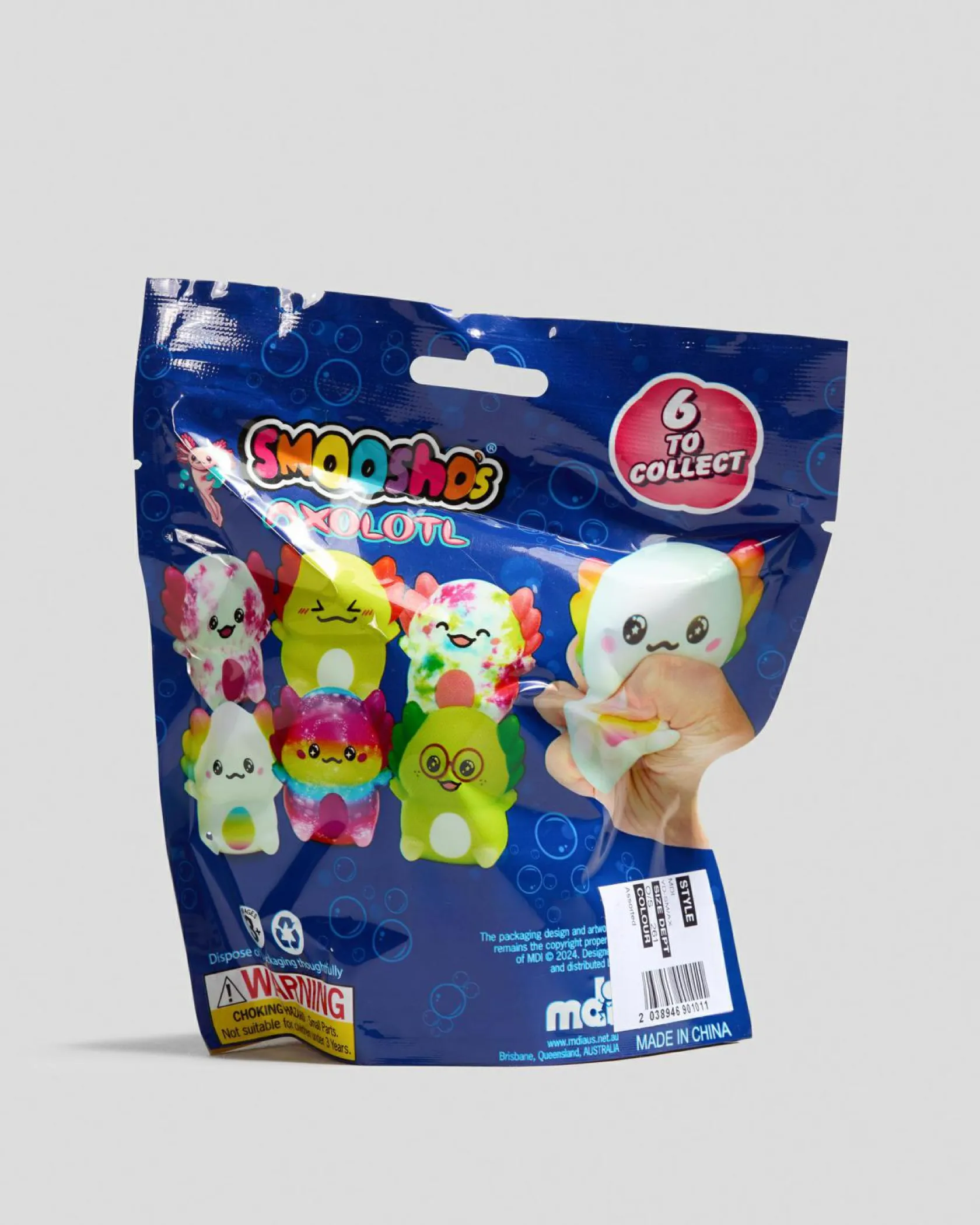 MDI Smoosho's Slow Rising Axolotl Assorted New