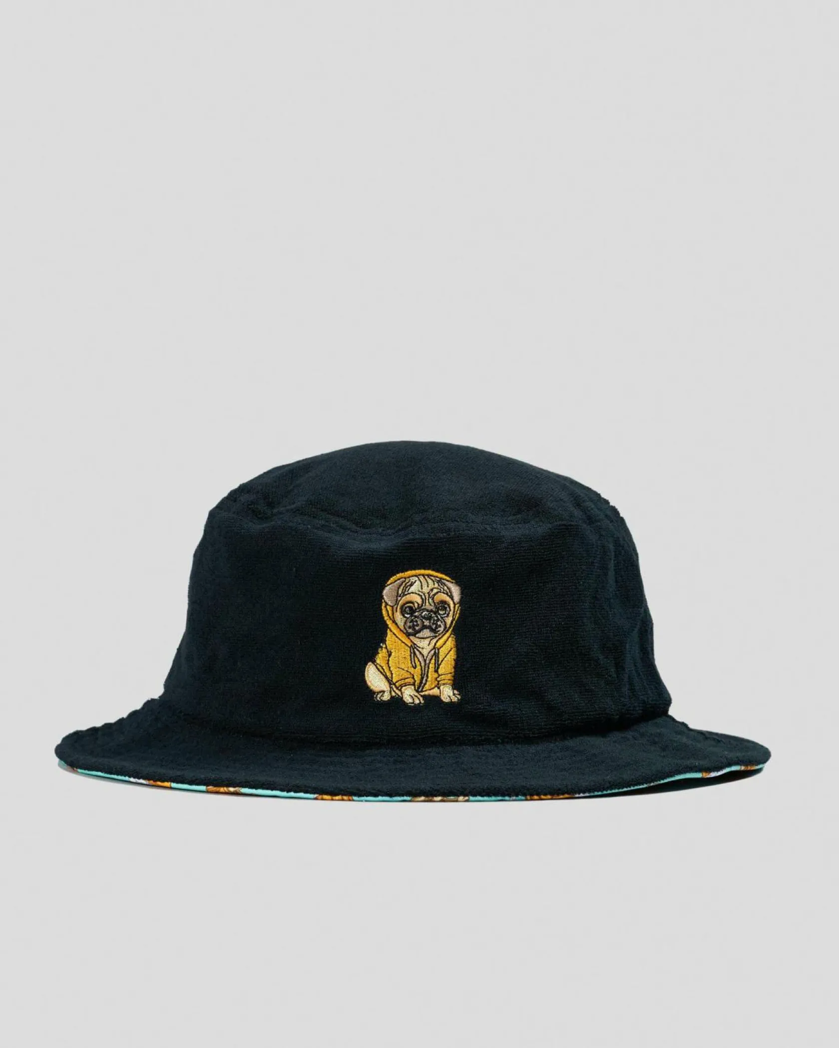Lucid Smug Pug Bucket Hat Pastel Blue/black Discount