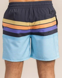 Skylark Solarcrest Elastic Waist Board Shorts Blue/ Multi Clearance