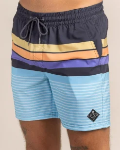 Skylark Solarcrest Elastic Waist Board Shorts Blue/ Multi Clearance