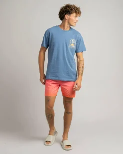 Skylark Solaris Elastic Waist Shorts Yellow/ Pink Fade New
