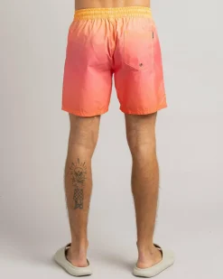 Skylark Solaris Elastic Waist Shorts Yellow/ Pink Fade New