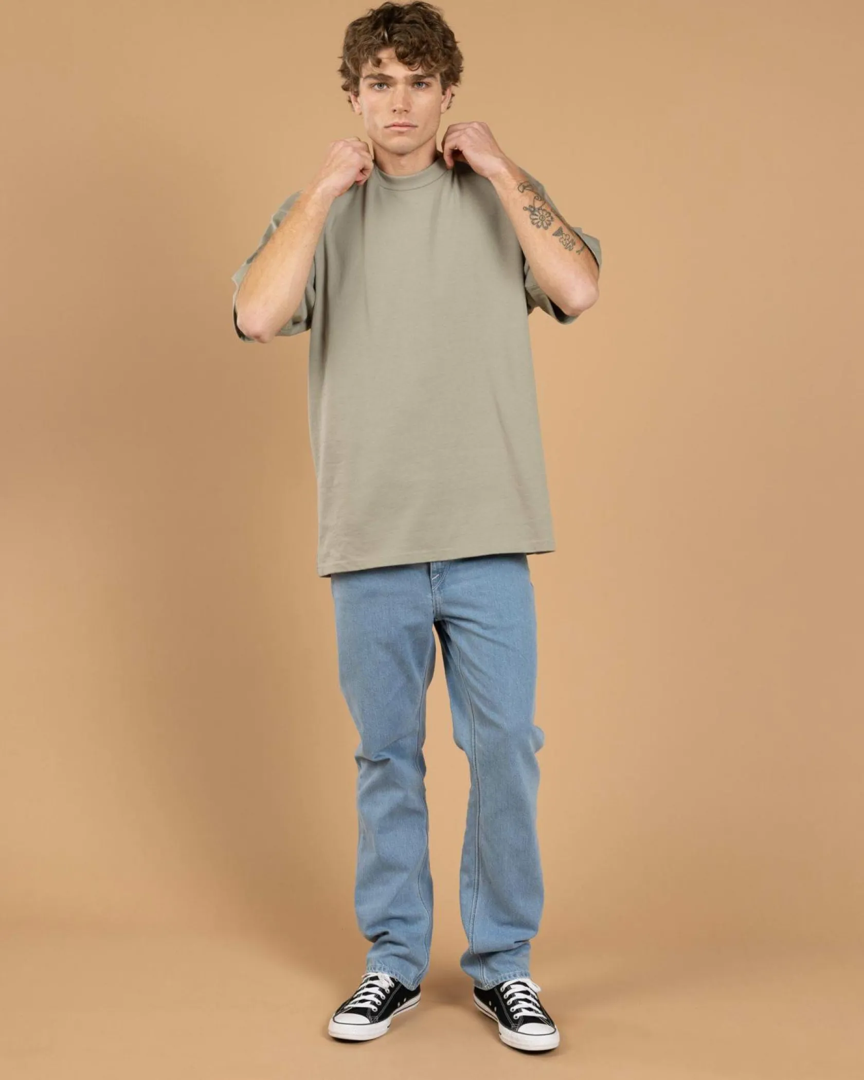 Volcom Solver Denim Jeans Camper Blue Discount