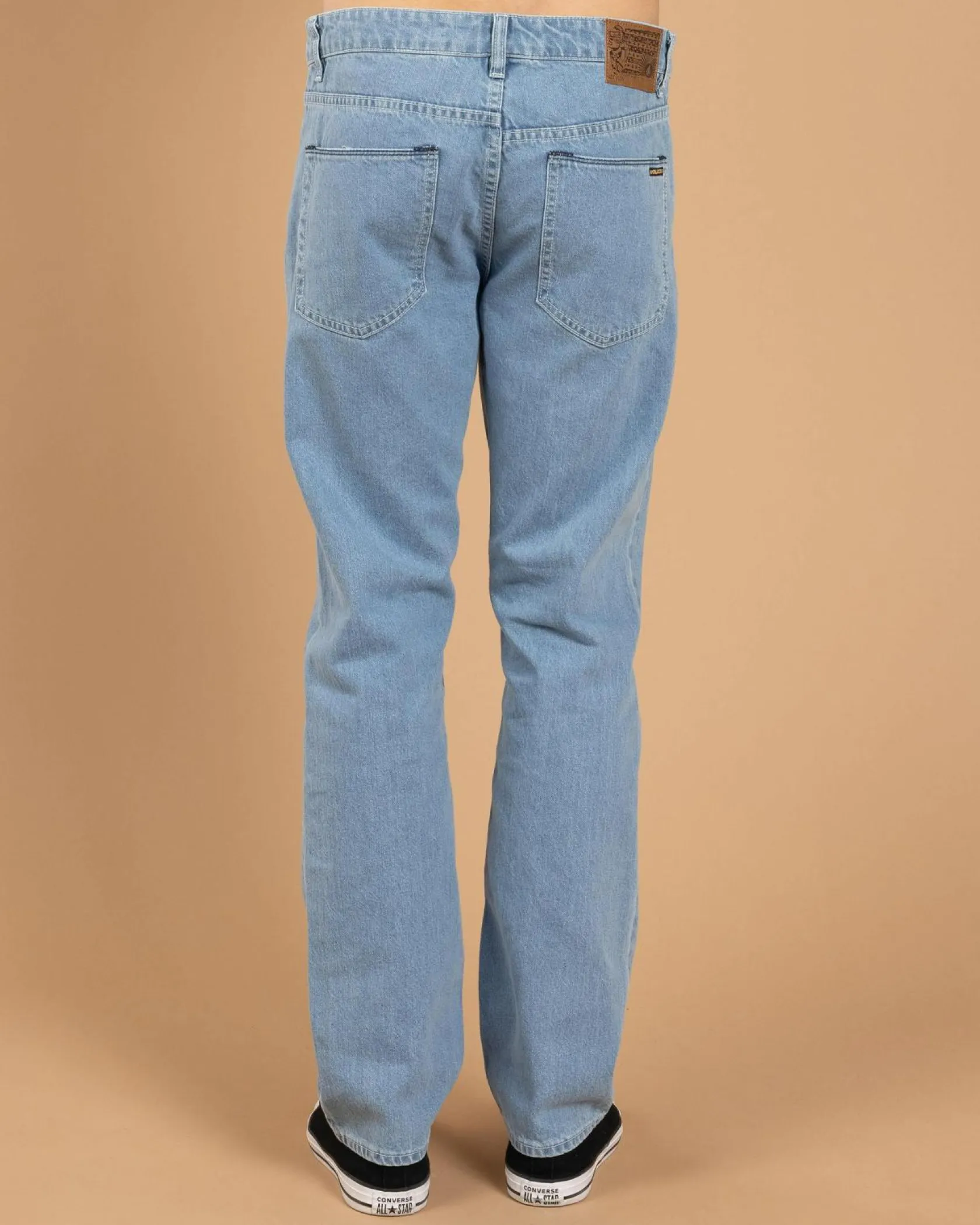 Volcom Solver Denim Jeans Camper Blue Discount