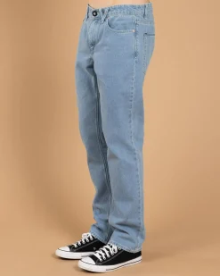 Volcom Solver Denim Jeans Camper Blue Discount