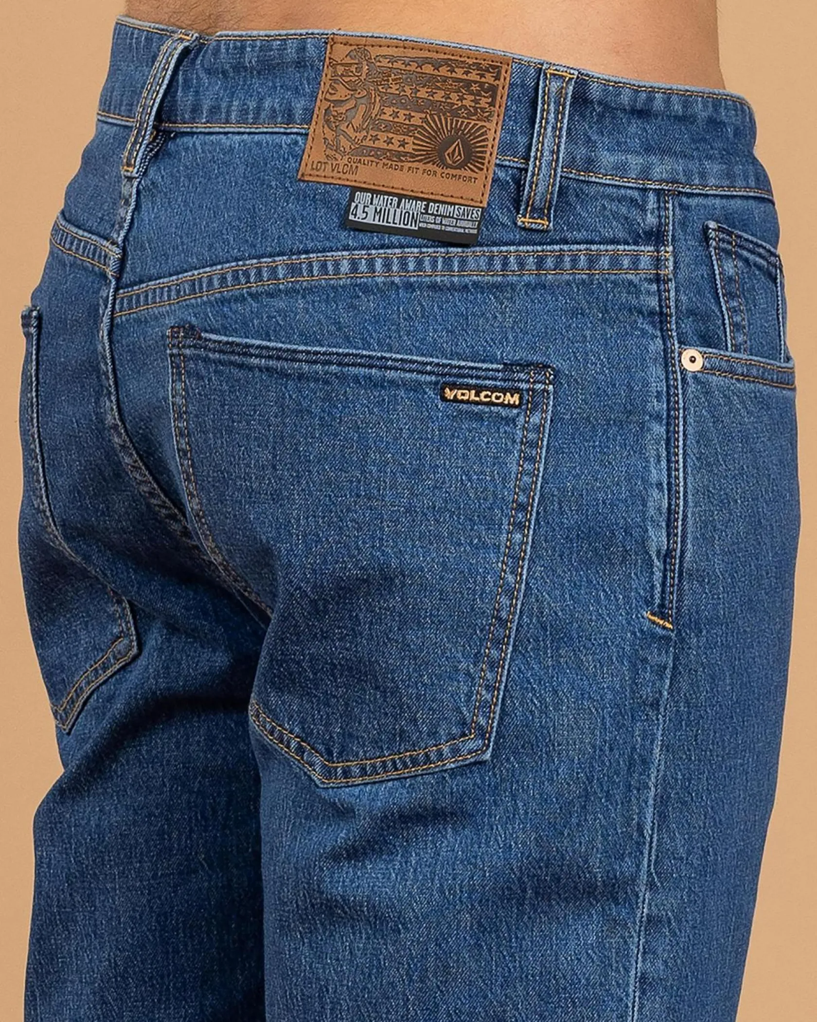 Volcom Solver Modern Fit Jeans Bold Blue Sale