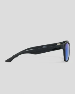 Sin Eyewear Spartan Polarised Sunglasses Matt Black/ Green