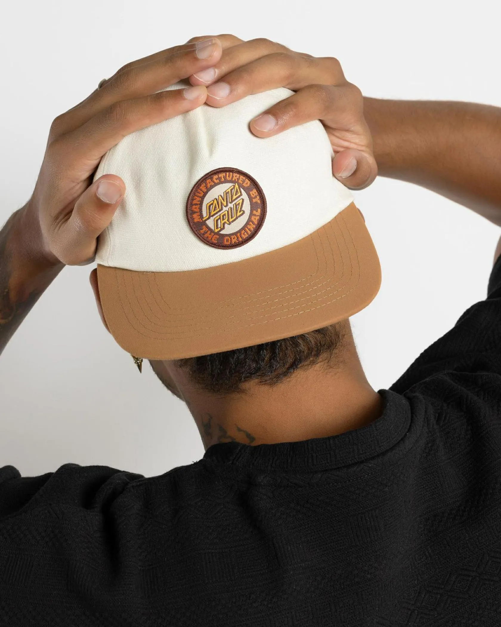 Santa Cruz Speed MFG Dot Patch Cap Off White New