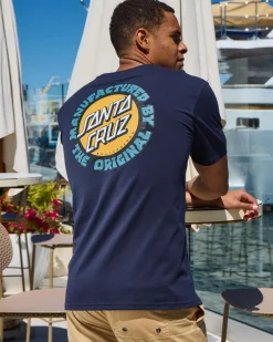 Santa Cruz Speed MFG Dot Puff T-Shirt Navy Discount