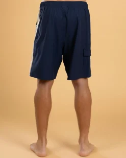Rusty Spitfire Hybrid Waist Board Shorts Navy Blue New