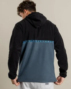 Rip Curl Split Peak Zip Thru Hooded Fleece Black/grey Outlet