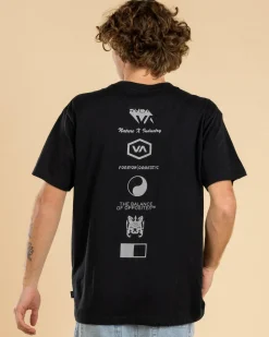 RVCA Splitter T-Shirt Black Best