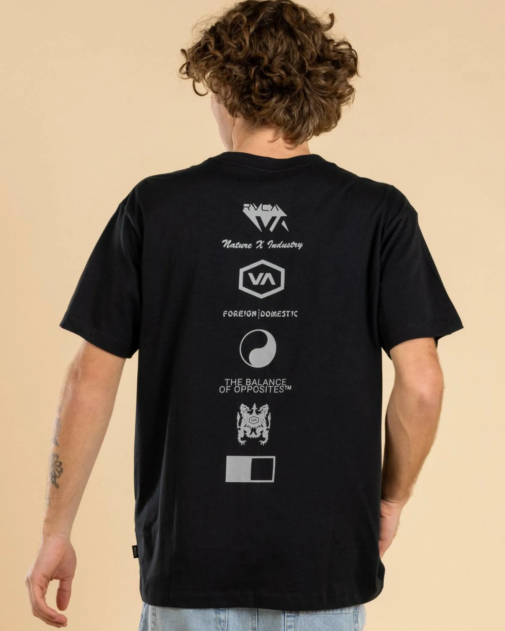 RVCA Splitter T-Shirt Black Best