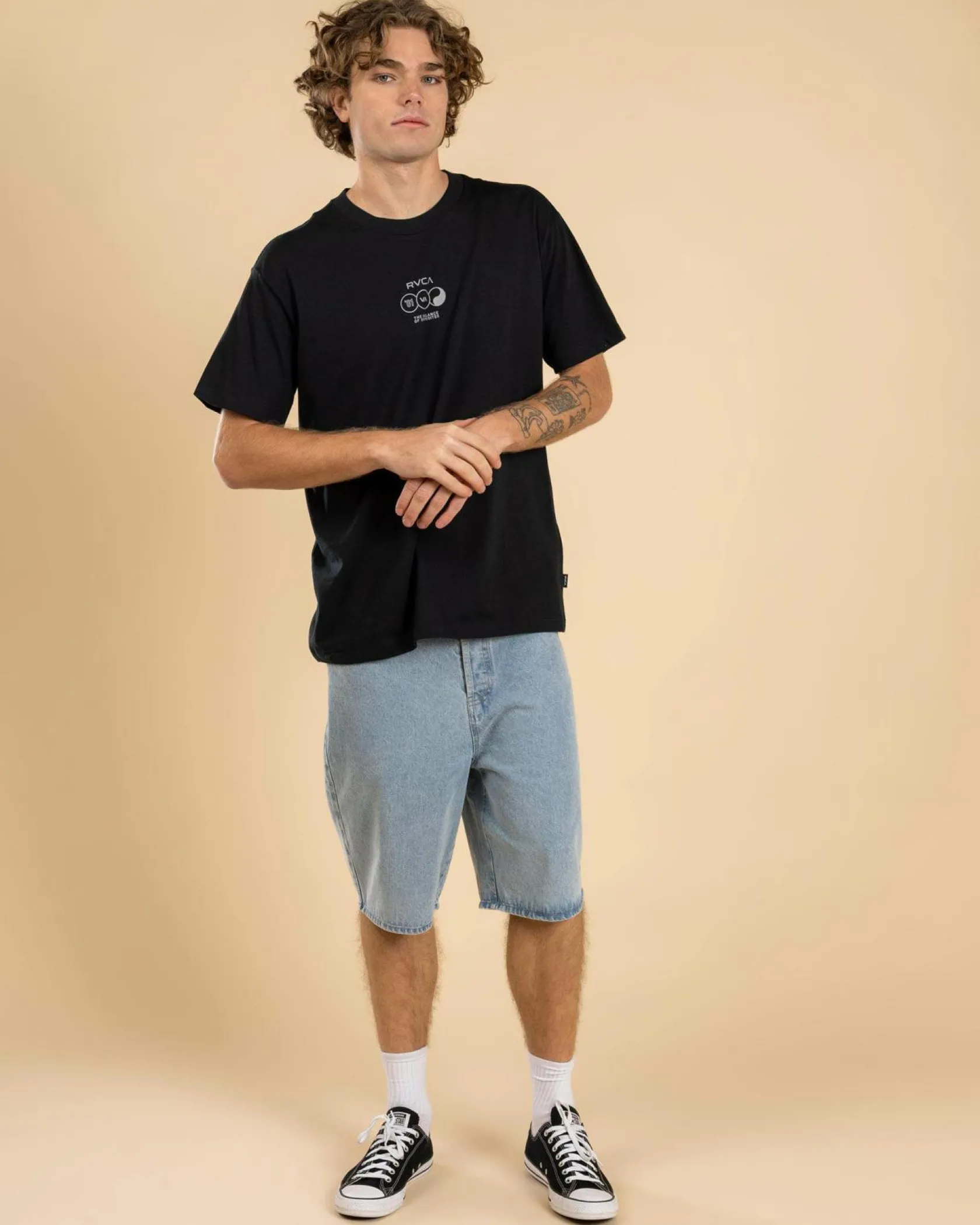 RVCA Splitter T-Shirt Black Best