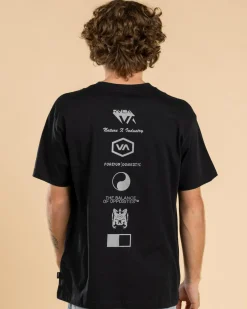 RVCA Splitter T-Shirt Black Best