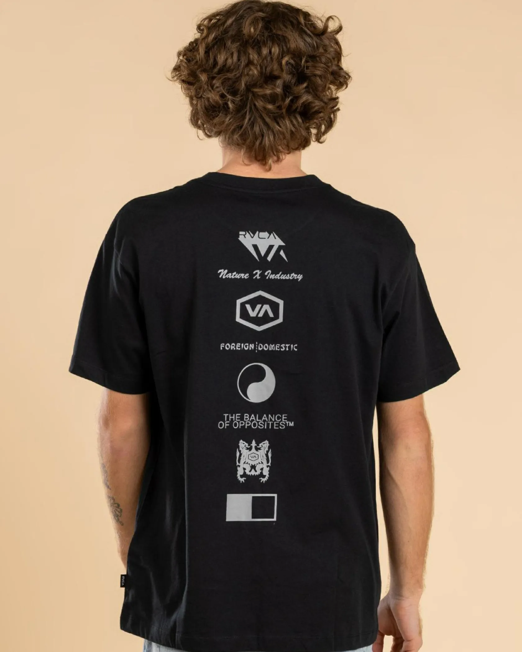 RVCA Splitter T-Shirt Black Best