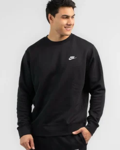 Nike Sportswear Club Crew Sweatshirt Black/white Outlet