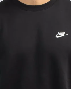 Nike Sportswear Club Crew Sweatshirt Black/white Outlet