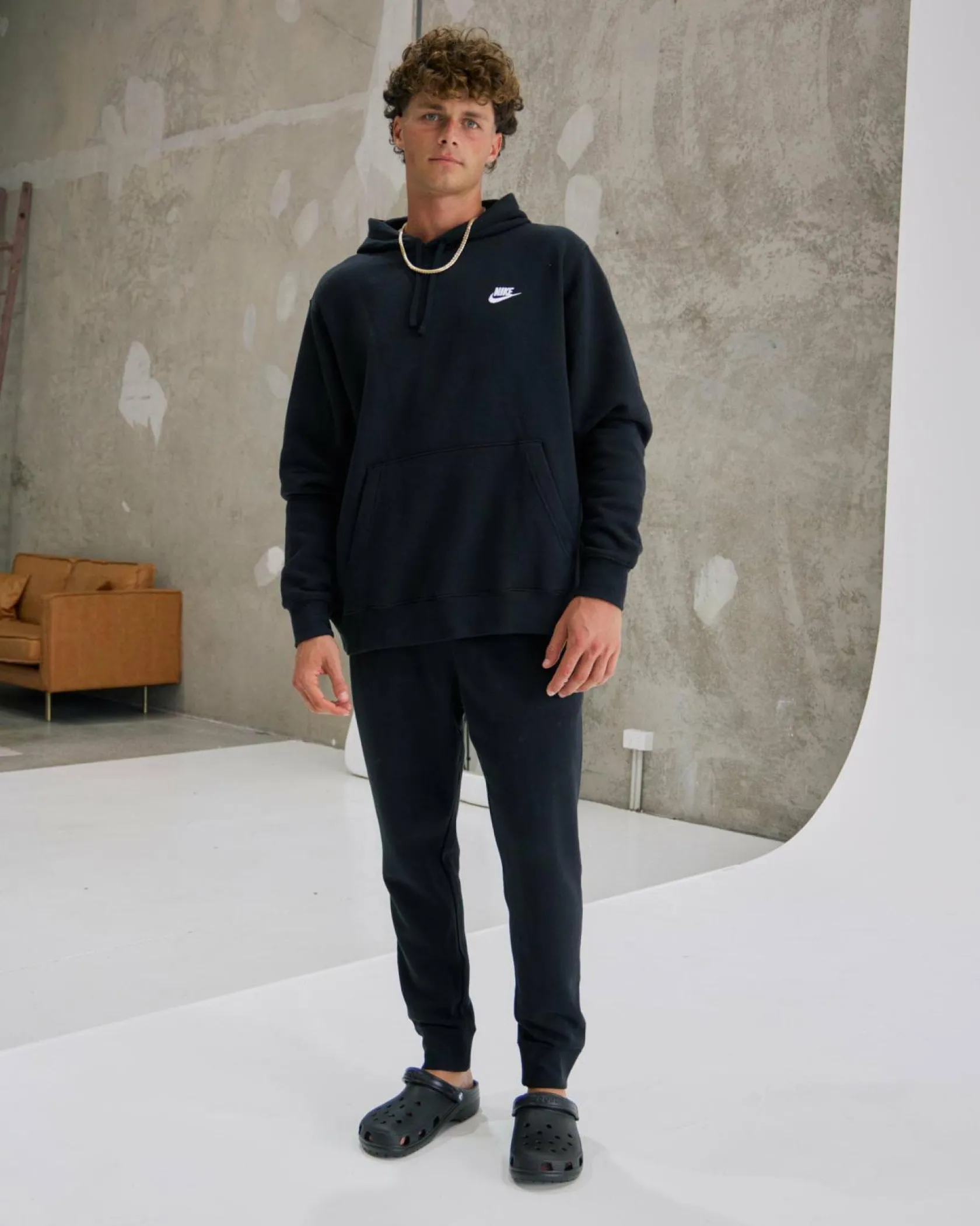 Nike Sportswear Club Hoodie Black/black/white Online