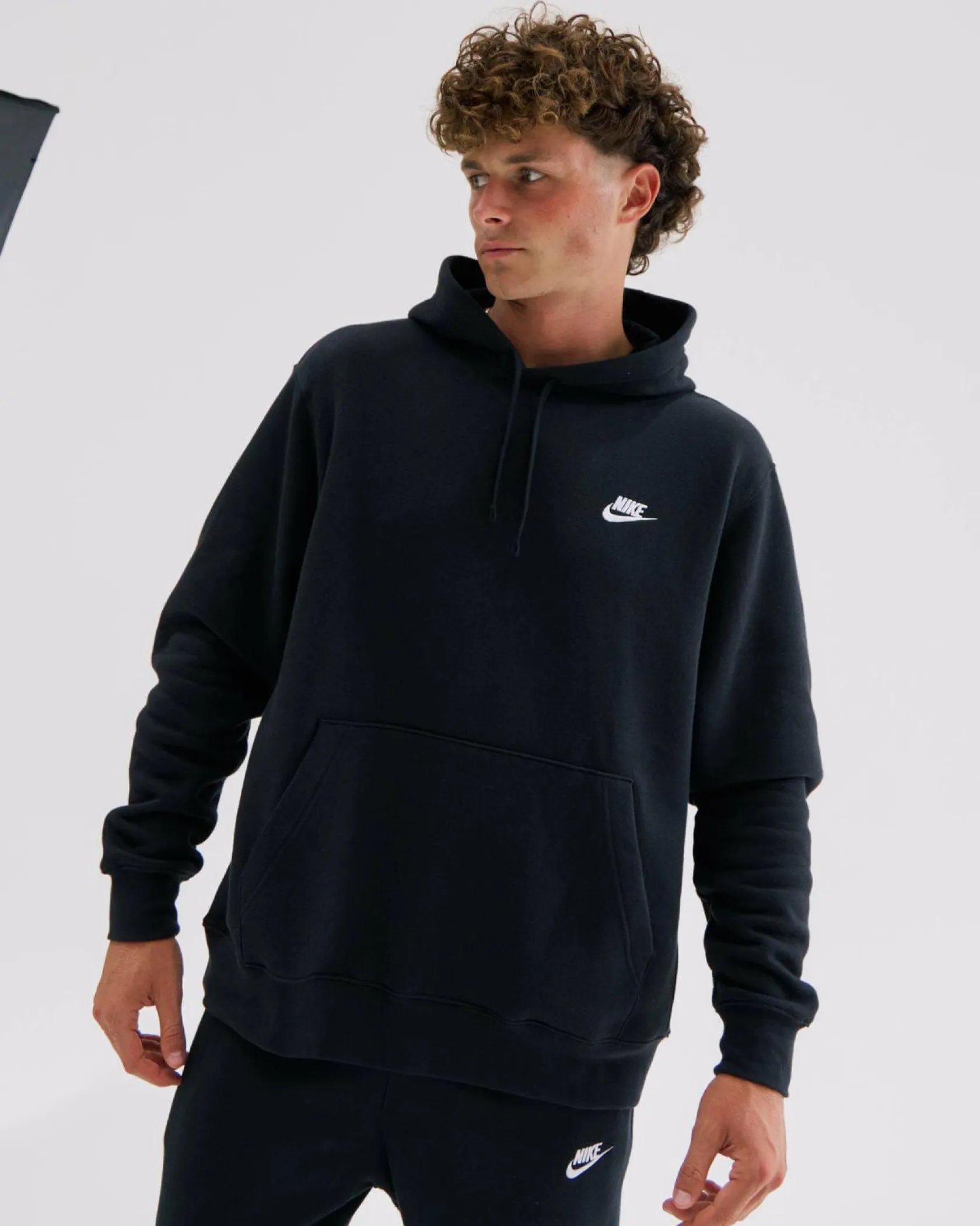 Nike Sportswear Club Hoodie Black/black/white Online