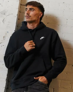 Nike Sportswear Club Hoodie Black/black/white Online
