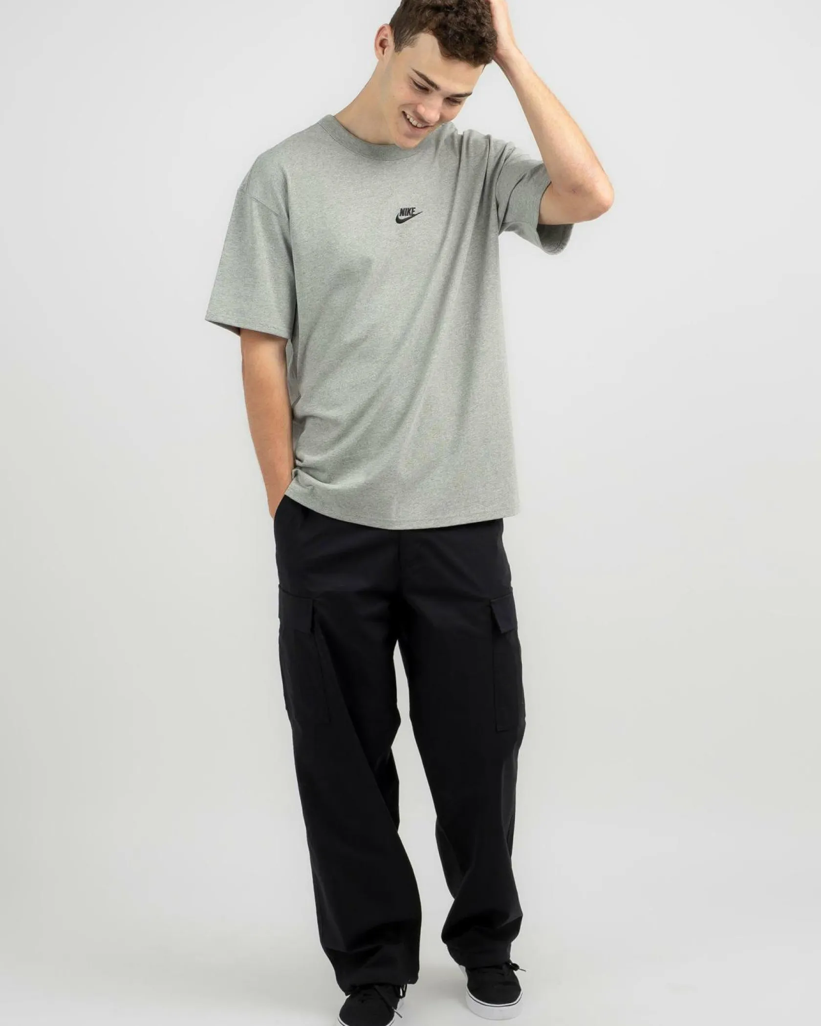 Nike Sportswear Premium Essential T-Shirt Dk Grey Heather New