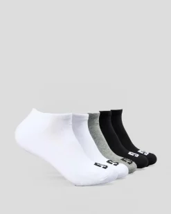 DC Shoes SPP DC Ankle Socks 5 Pack Assorted Hot