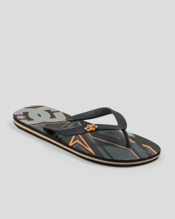 DC Shoes Spray Graffik Thongs Grey/black/orange Online
