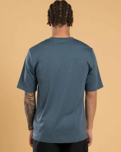 Rip Curl Stack Short Sleeve Surf T-Shirt Navy Marle Outlet