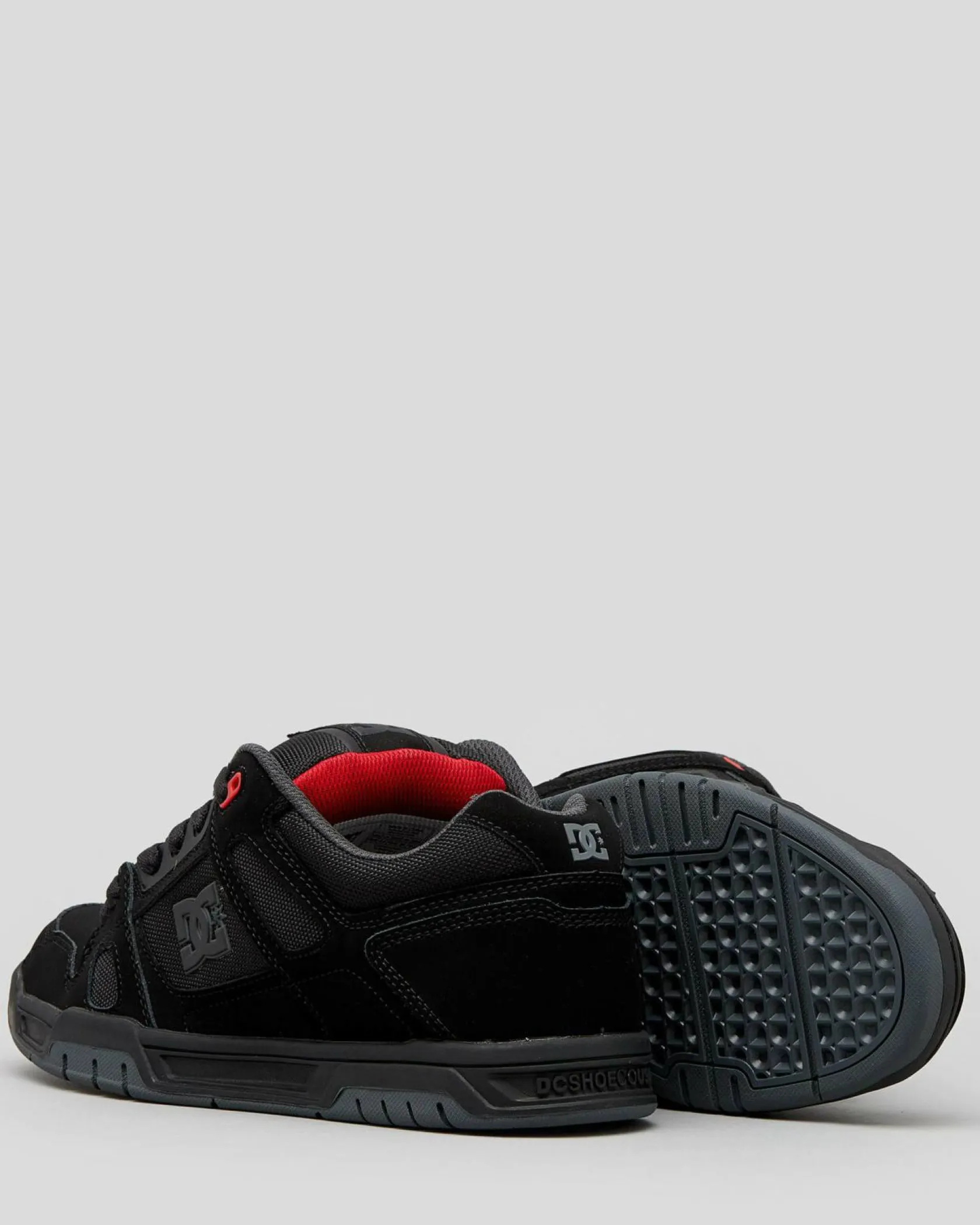 DC Shoes Stag Shoes Black/grey/red Best