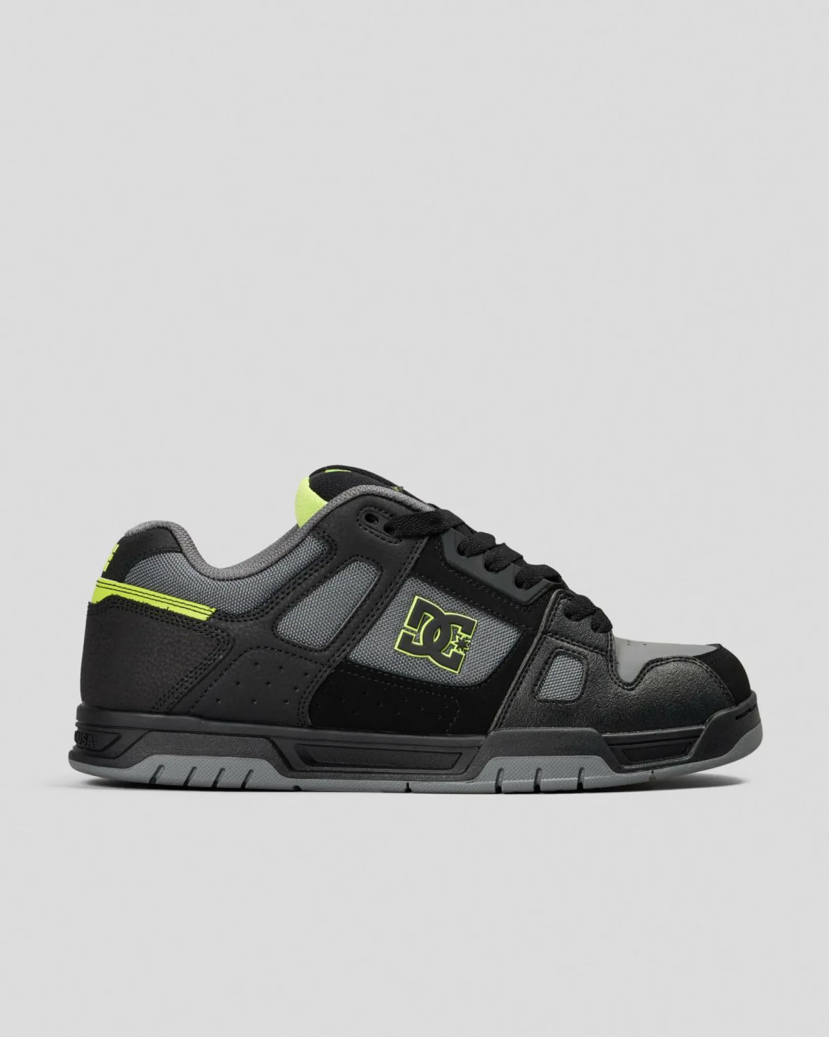 DC Shoes Stag Shoes Black/lime Clearance