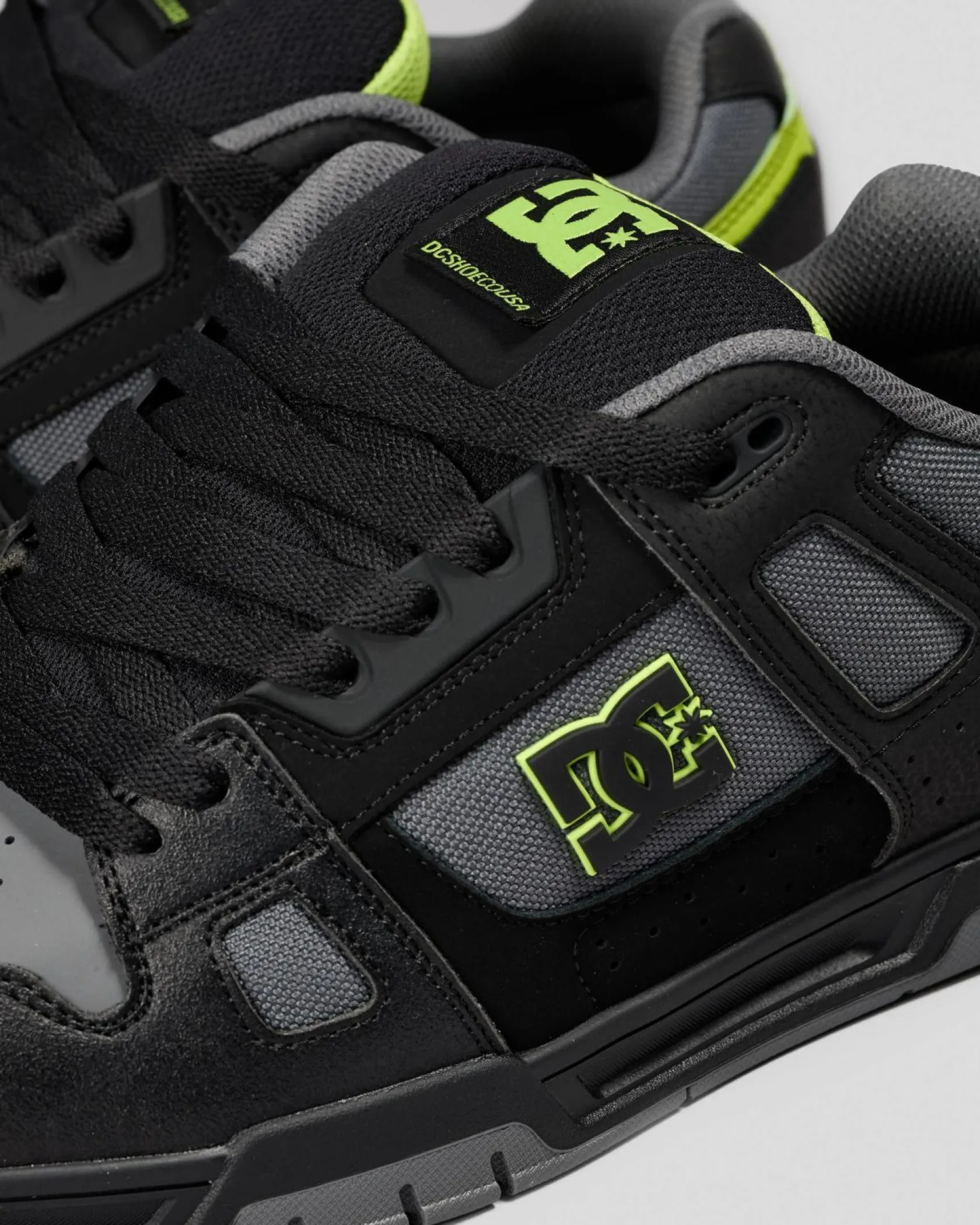 DC Shoes Stag Shoes Black/lime Clearance