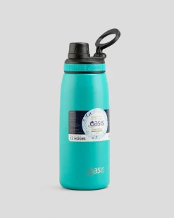Oasis Stainless Steel 780ml Sports Drink Bottle Turquoise New
