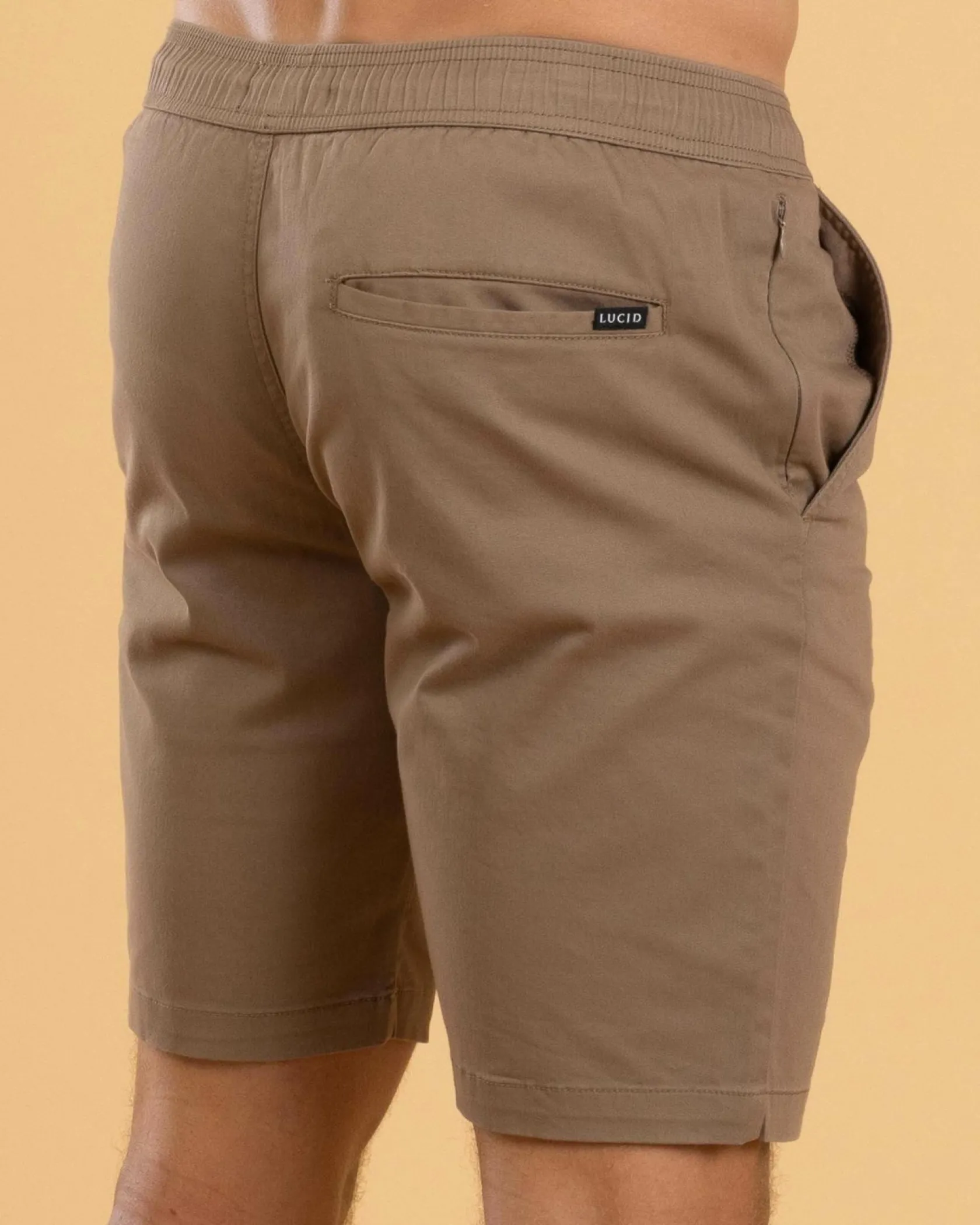 Lucid Stand Walk Shorts Dark Sand