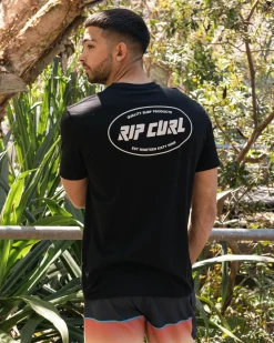 Rip Curl Staple Oval T-Shirt Black Best
