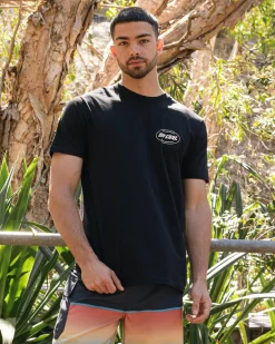 Rip Curl Staple Oval T-Shirt Black Best