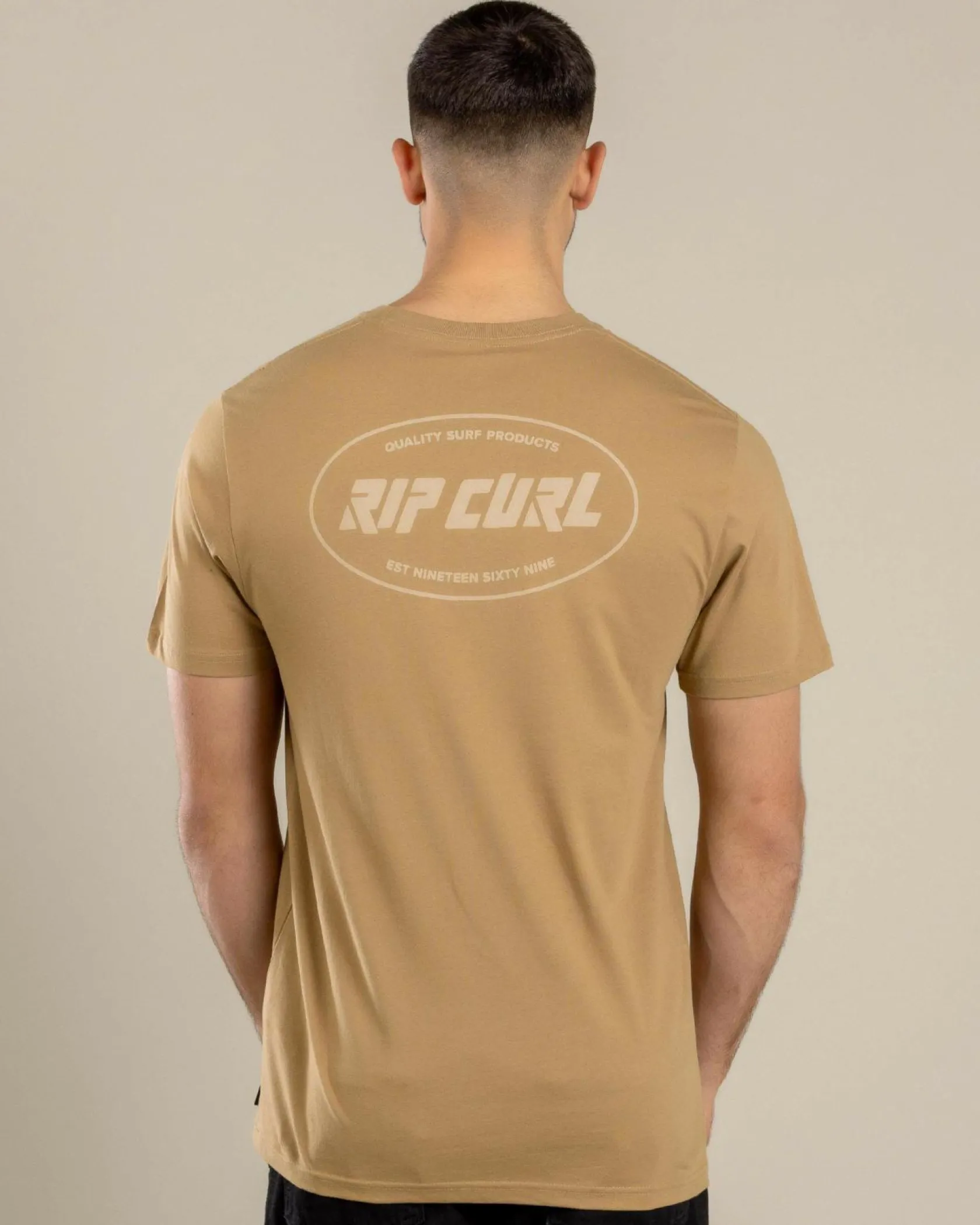 Rip Curl Staple Oval T-Shirt Dark Khaki