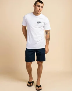 Rip Curl Staple Oval T-Shirt White Clearance