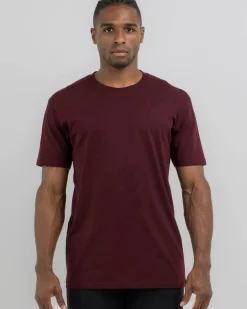 AS Colour Staple T-Shirt Burgundy New