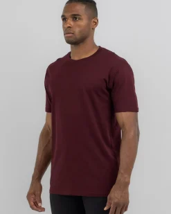 AS Colour Staple T-Shirt Burgundy New
