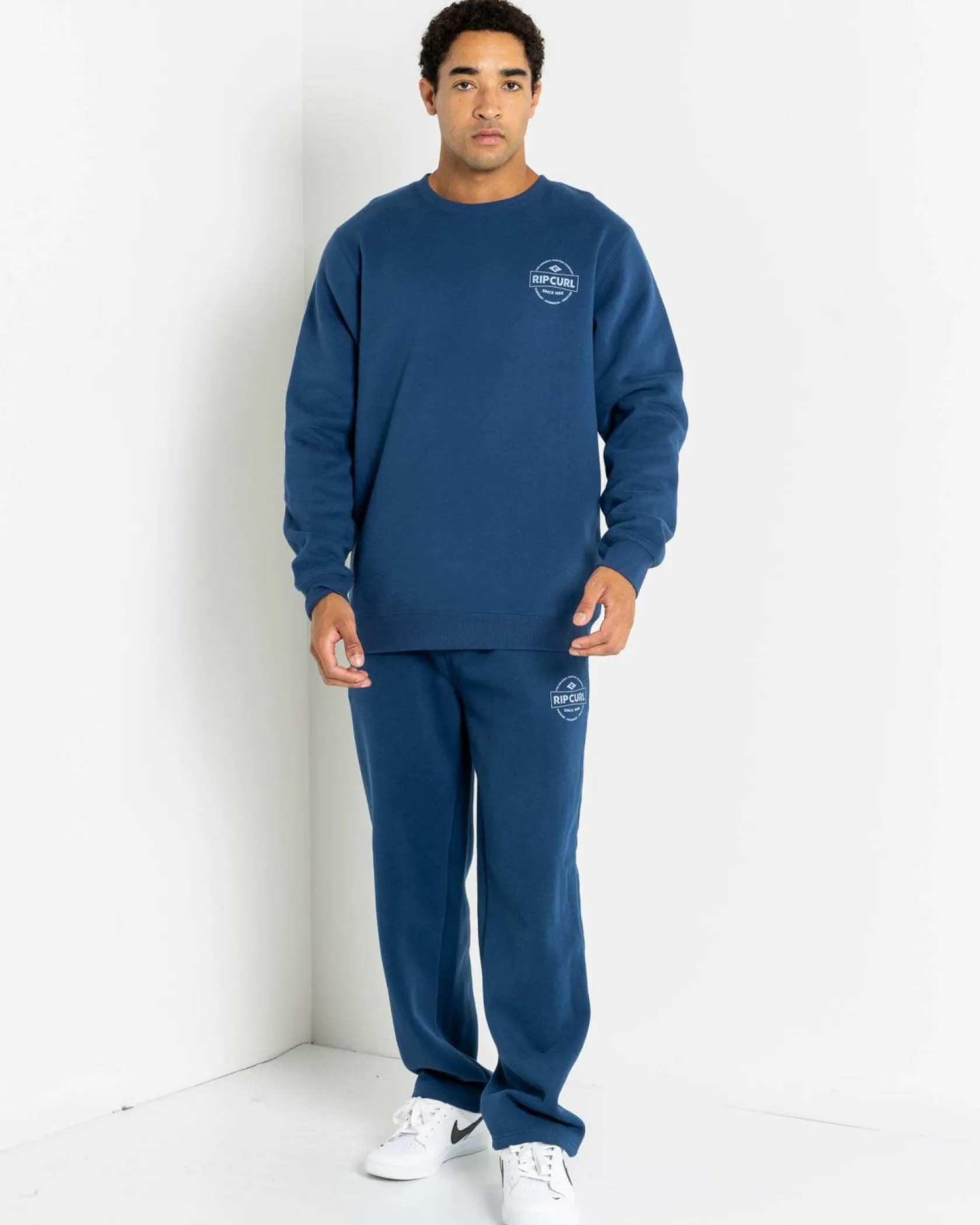 Rip Curl Stapler Crew Sweatshirt Washed Navy Discount