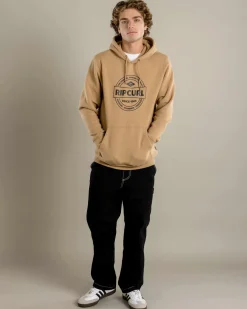Rip Curl Stapler Hoodie Khaki Discount