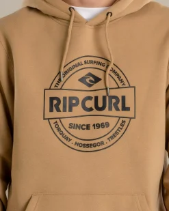 Rip Curl Stapler Hoodie Khaki Discount