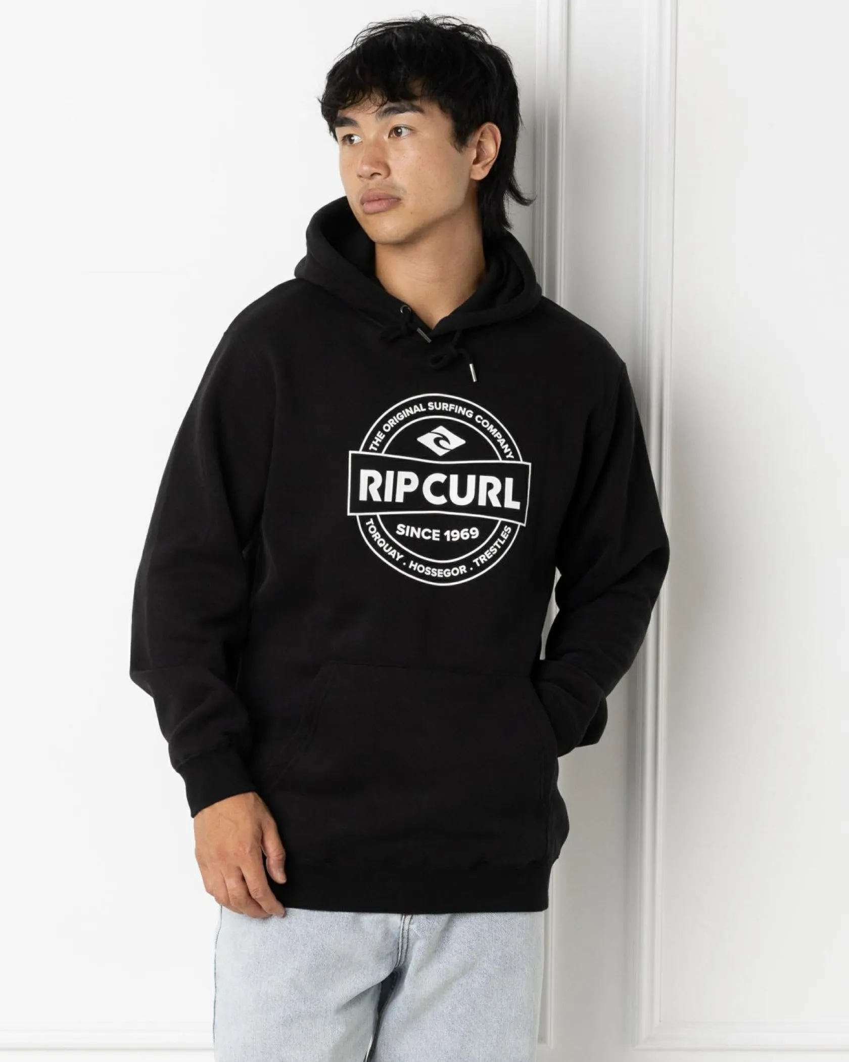 Rip Curl Stapler Hoodie Black Outlet