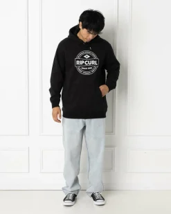 Rip Curl Stapler Hoodie Black Outlet