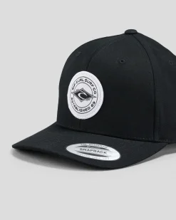 Rip Curl Stapler Snapback Cap Black New